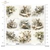 Wielkanoc, zając, królik, vintage, retro, akwarela, wiosna, sielski, wiejski, ilustracja, zwierzęta, kwiaty*Easter, hare, rabbit, vintage, retro, watercolor, spring, idyllic, rustic, illustration, animals, flowers